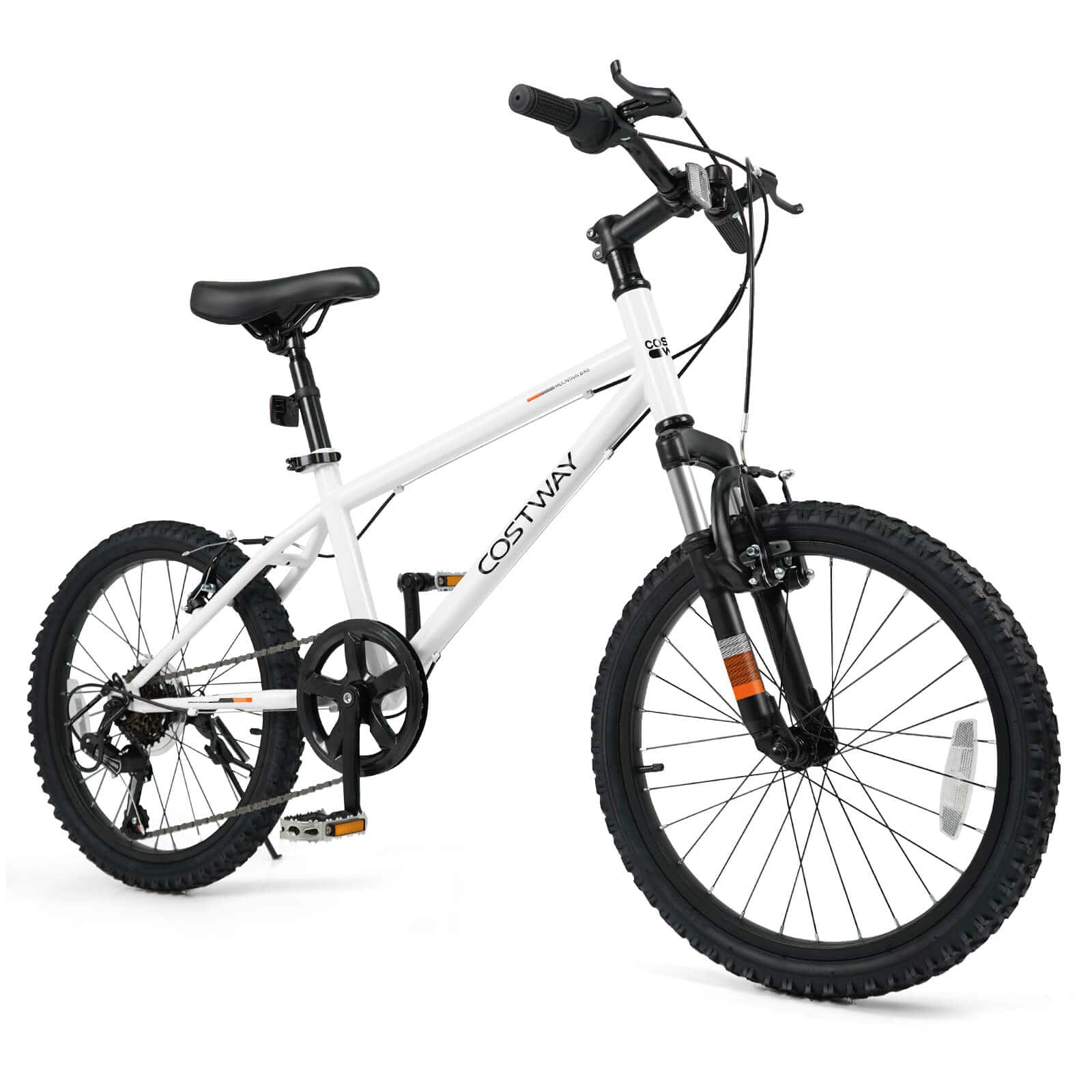 Costway - 20 Inch Kids Mountain Bike for Boys Girls Aged 8+ Years Old with Suspension Fork - White price history on PriceWatchPro