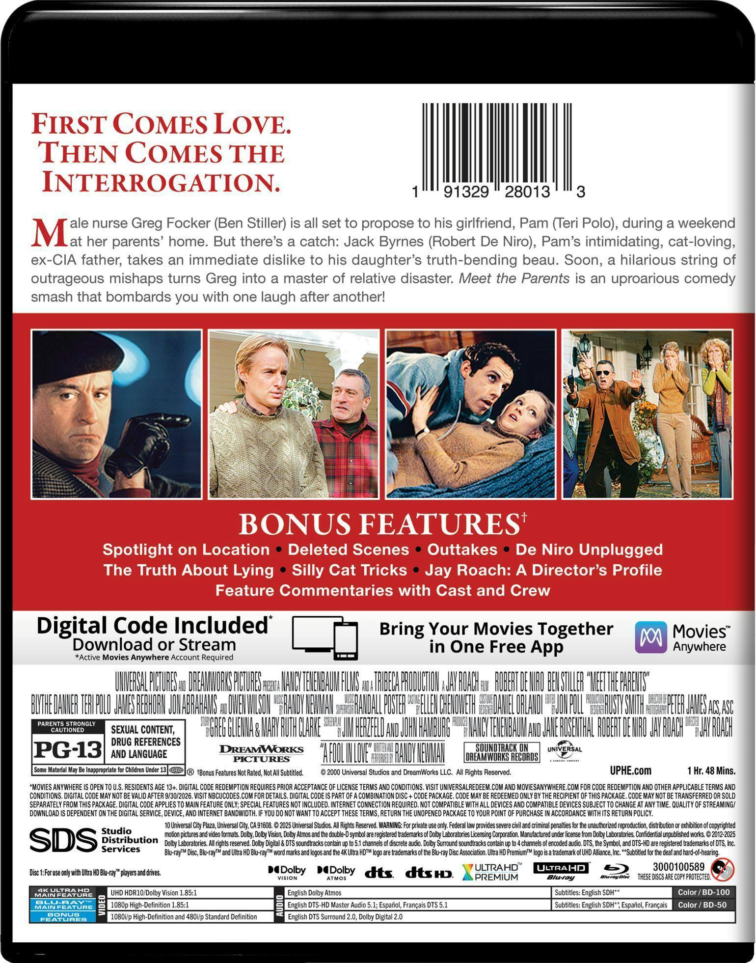 Back. Meet the Parents   - 4K Blu-Ray.
