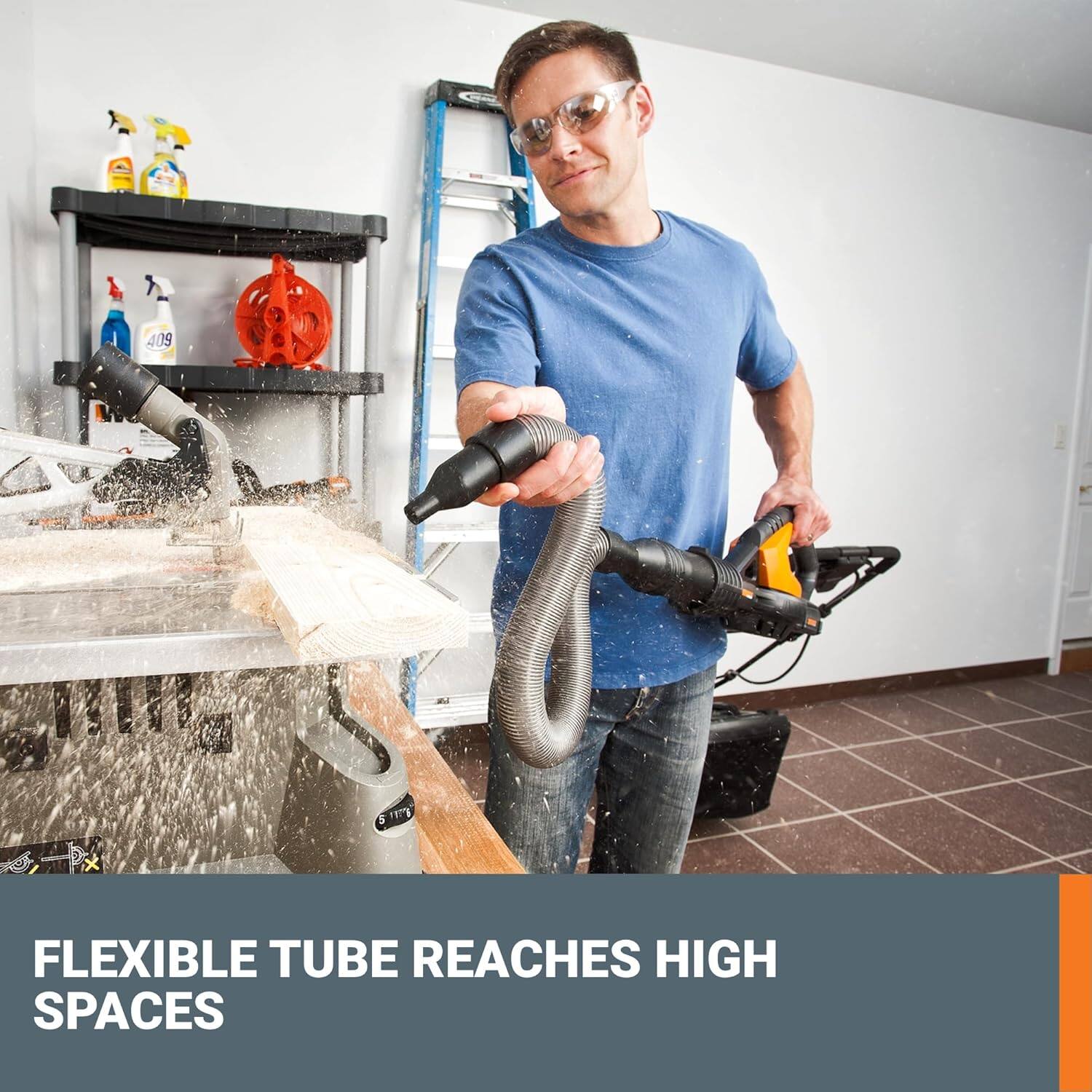 Flexible Tube Reaches High Spaces