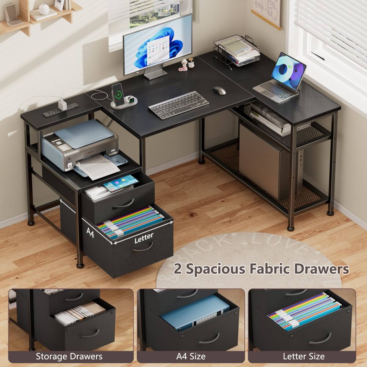 K

AA
Letter LOVE BACK 2 Spacious Fabric Drawers
Storage Drawers
A4 Size
Letter Size
