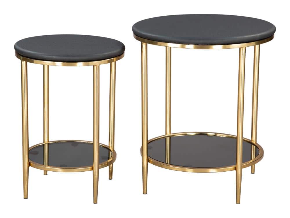Hivvago - Koper Coffee Table Set (2-Piece) - Black