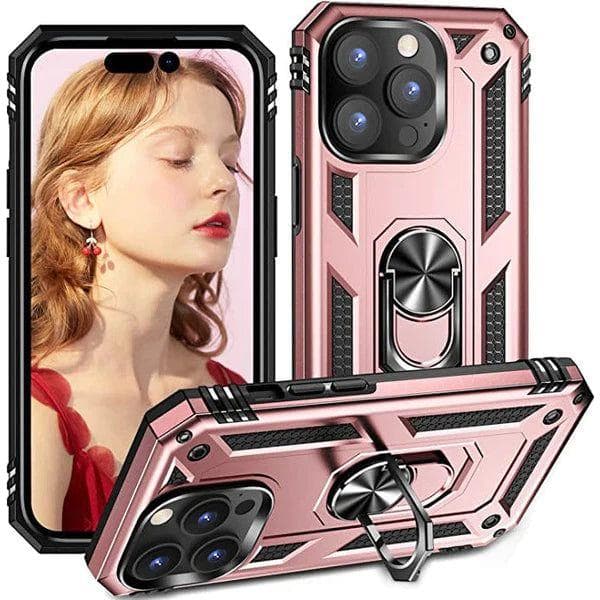 Front. Entronix - Entronix iPhone 16 Pro Max Case - Dual-Layer Protection with Built-in Kickstand - Pink.