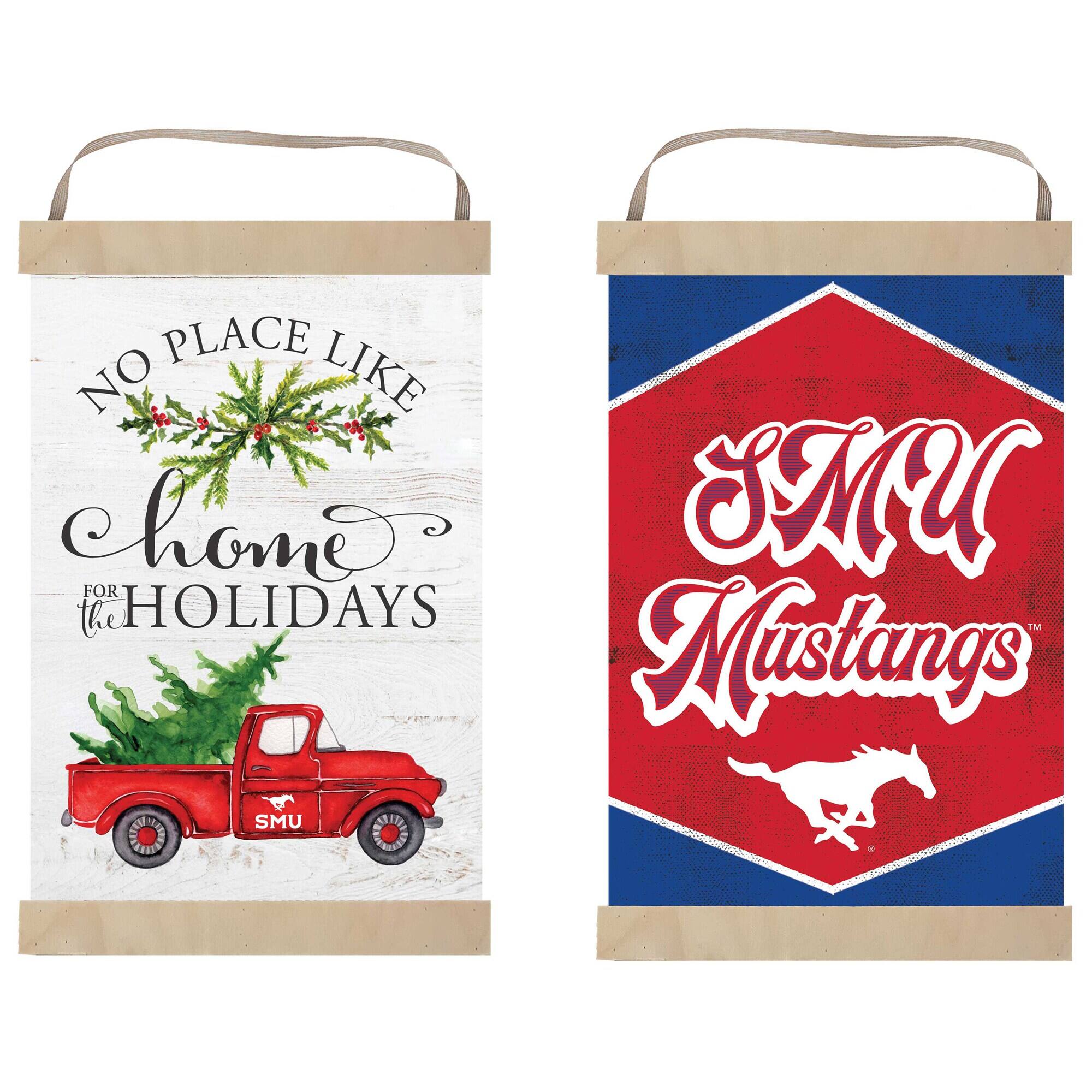 Jardine - SMU Mustangs 12" x 20" Reversible Banner Sign - White