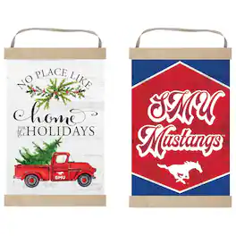 Jardine - SMU Mustangs 12" x 20" Reversible Banner Sign - White