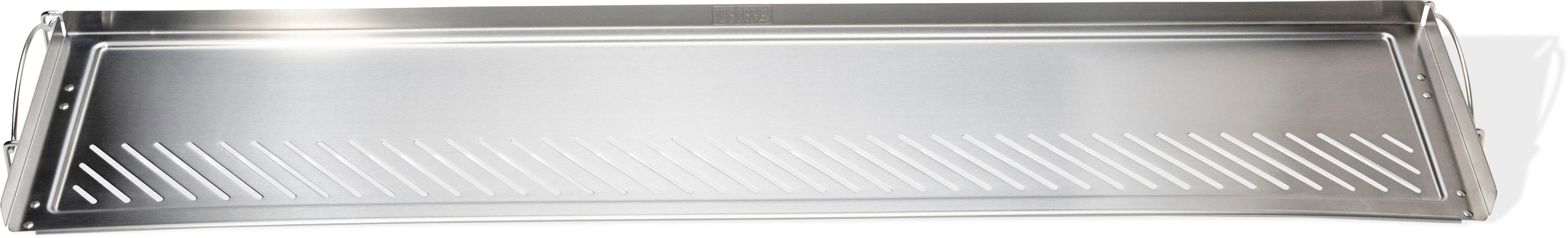 Weber - Dual-Level Warming Rack works with 36" Slate Griddle - Silver - Front_Zoom