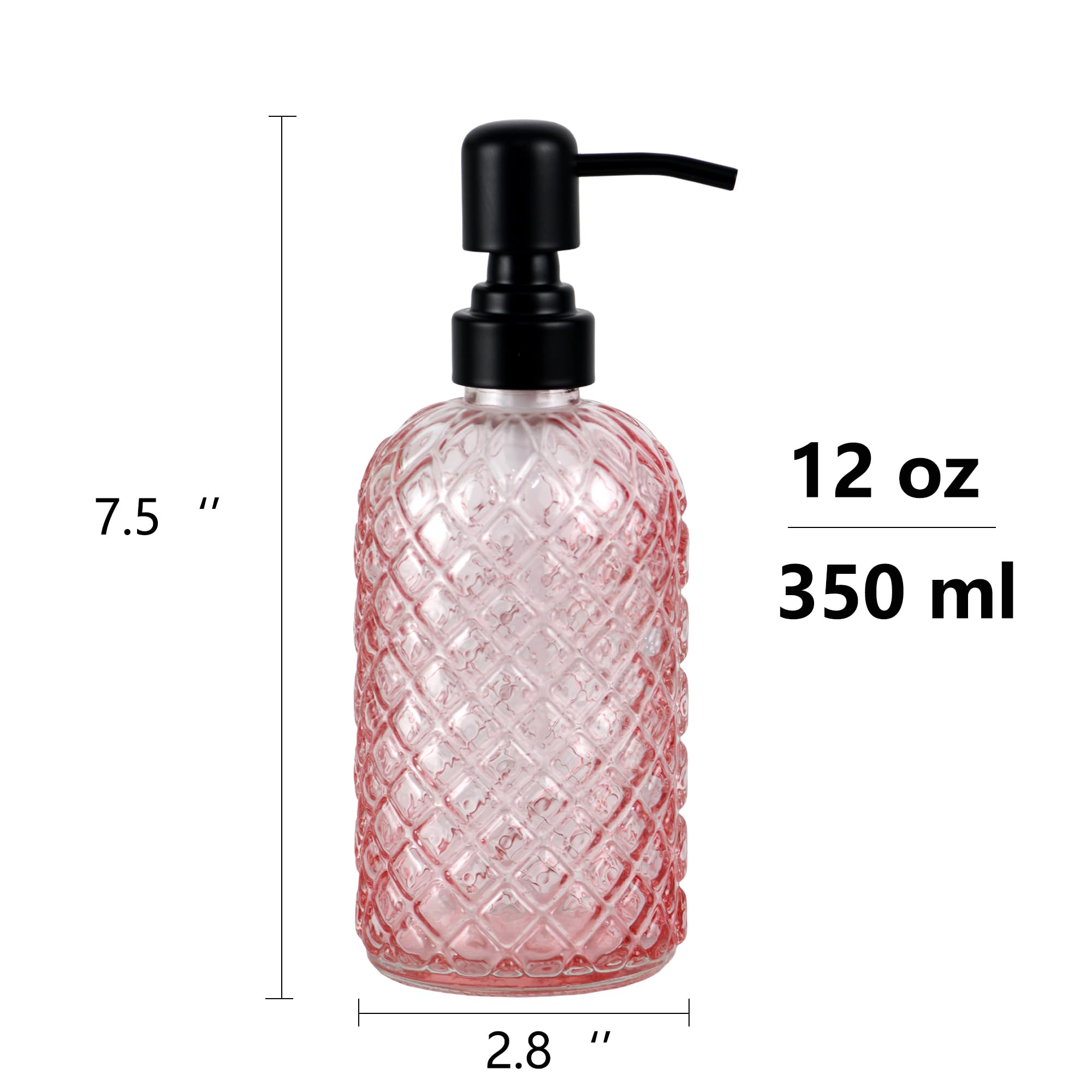 7.5"  
2.8"  
12 oz  
350 ml