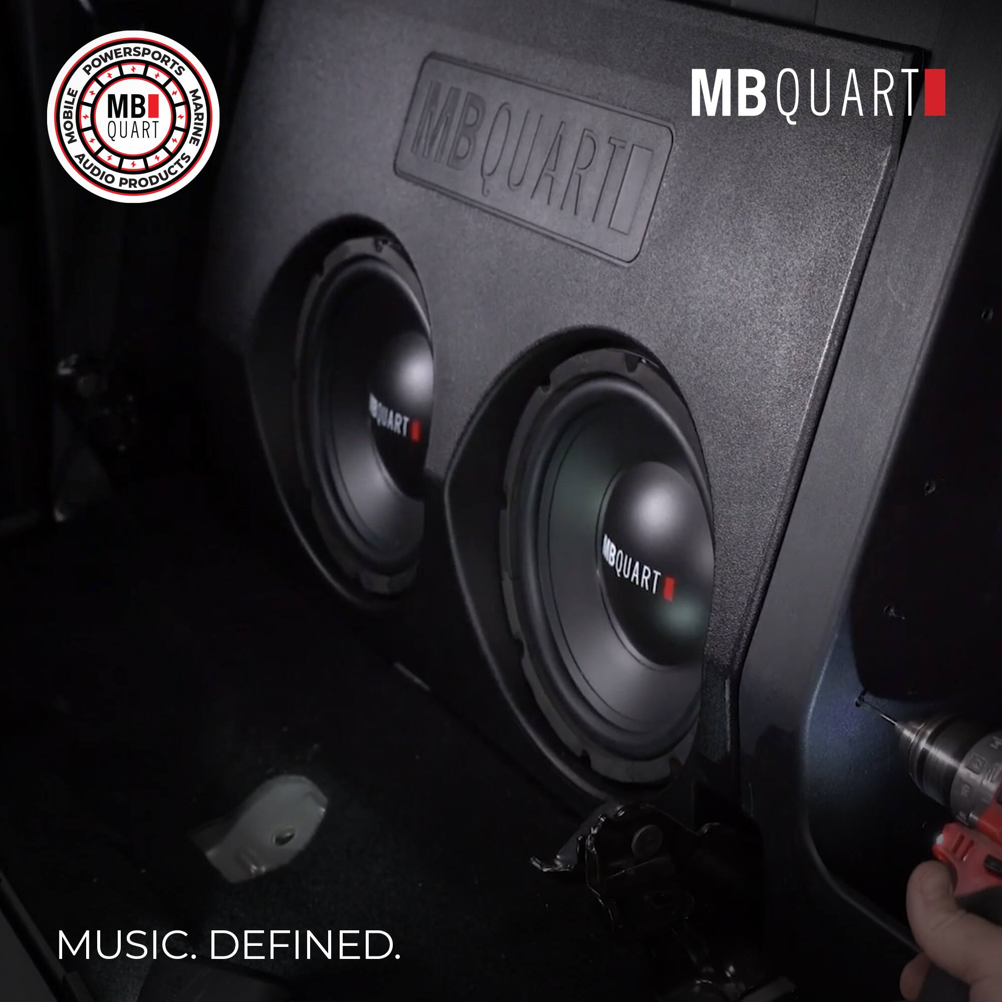 POWERSPORTS MOBILE MB MARINE QUART AUDIO PRODUCTS MB QUART IBQUARTD MB QUART MBQUART 3 I1 MUSIC. DEFINED.