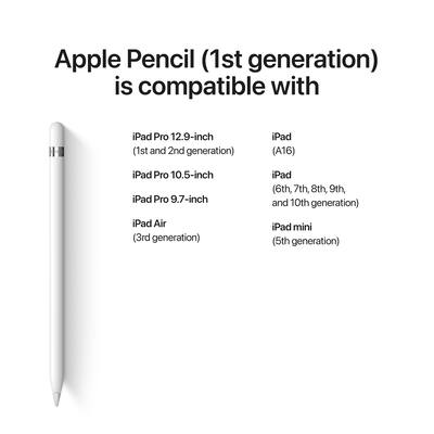 Apple Pencil (1st Generation) with USB C to Pencil Adapter White Apple Pencil (1st Generation) with USB C to Pencil Adapter White