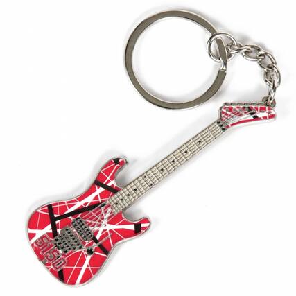 Front. PopMarket - Eddie Van Halen - EVH - Eddie Van Halen - 5150 Guitar Keychain - NOVELTIES - Multicolor.