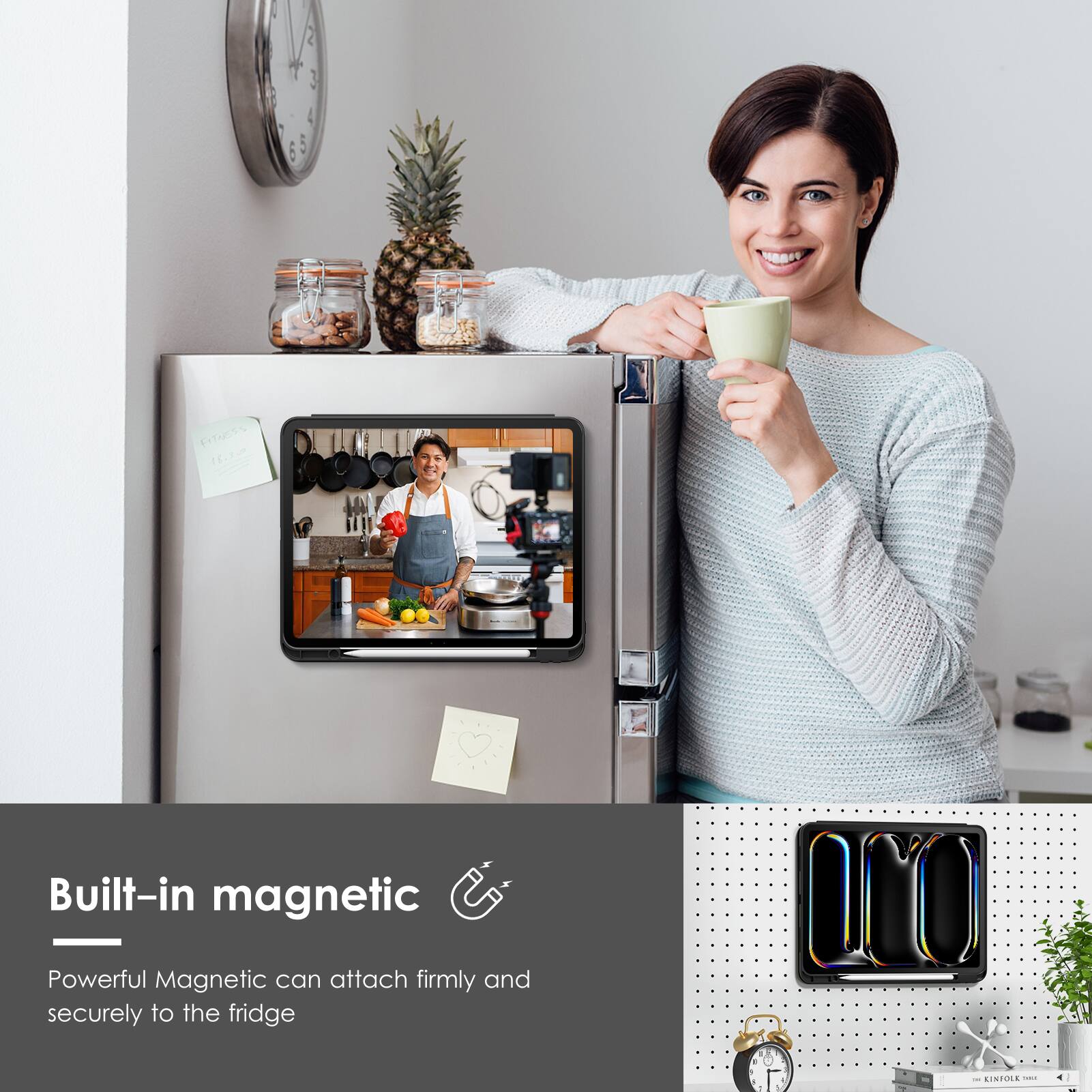 1 3 4 : 5 EITuCS 16. - Built-in magnetic Powerful Magnetic can attach firmly and securely to the fridge UO x SINTOLL 1

Built-in magnetic  
Powerful Magnetic can attach firmly and securely to the fridge