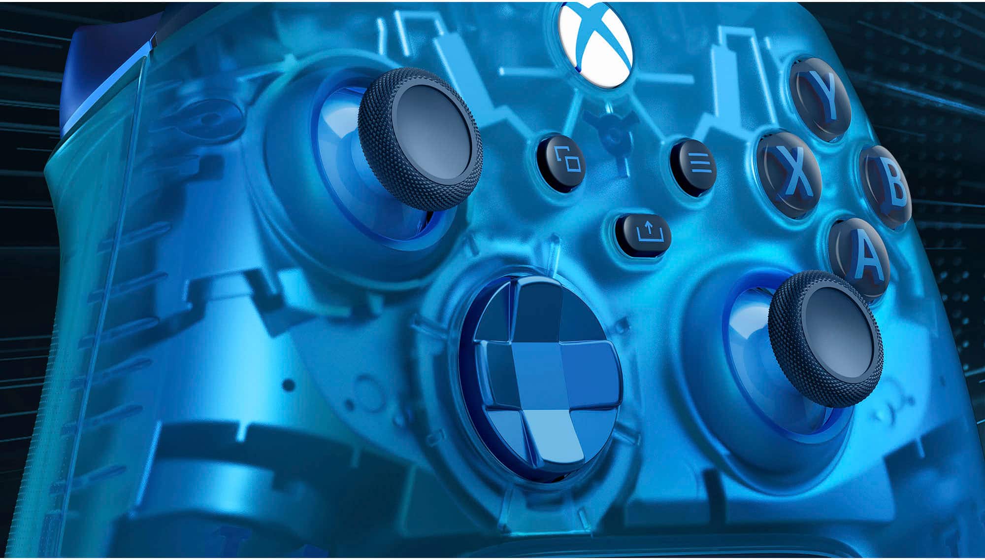 Alt View 13. Microsoft - Xbox Wireless Controller for Xbox Series X, Xbox Series S, Xbox One, PCs, and Cloud-Enabled Devices - Sky Cipher Special Edition.