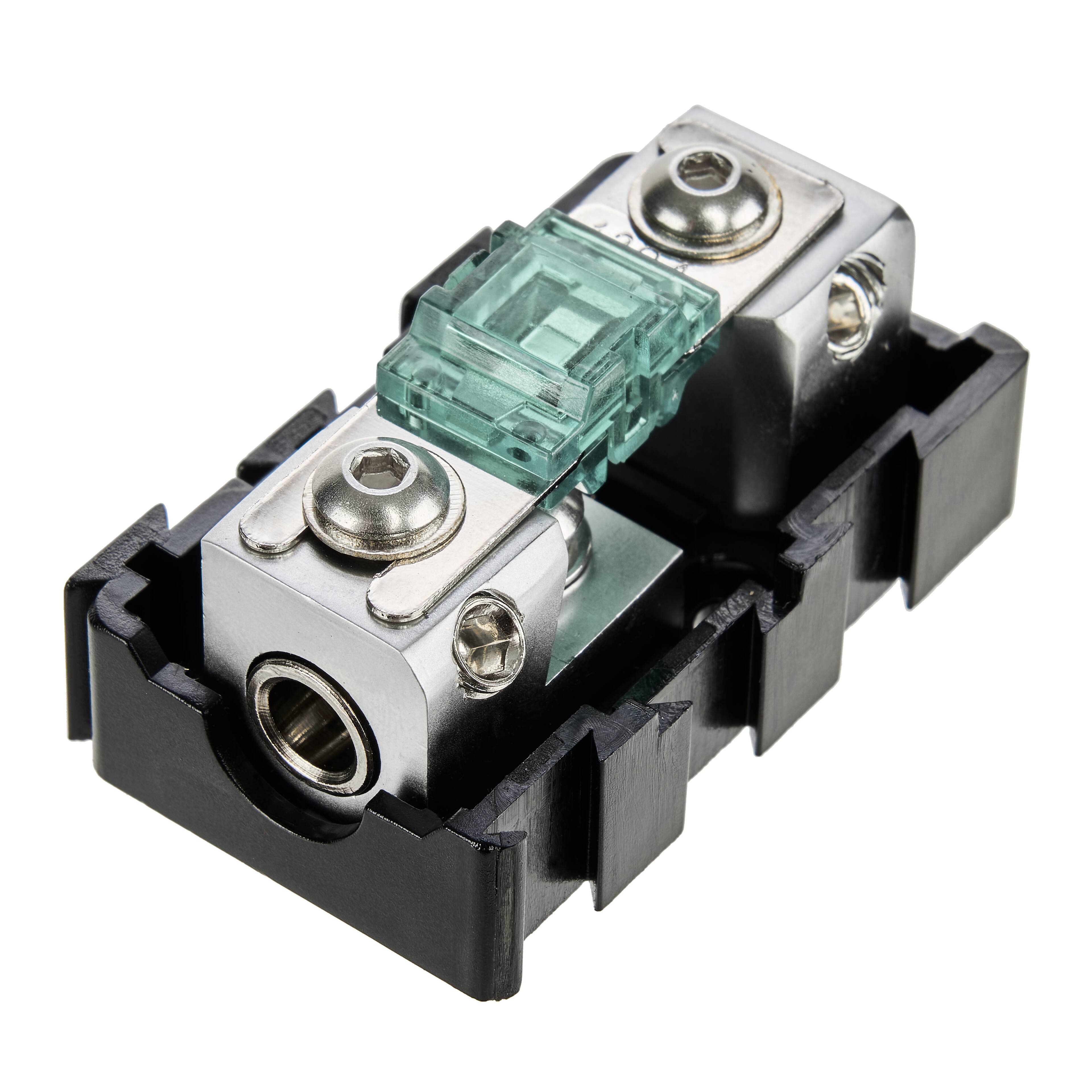 Alt View 2. NVX - XFMMINI 4/8 Gauge Mini-ANL/MANL/AFS Modular Inline Fuse Holder – Car & Marine Audio Circuit Protection.