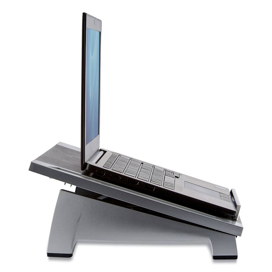 Fellowes Computer Riser Stand Fellowes Adjustable Laptop Riser 8032001 Black/Silver 8032001 - Best Buy