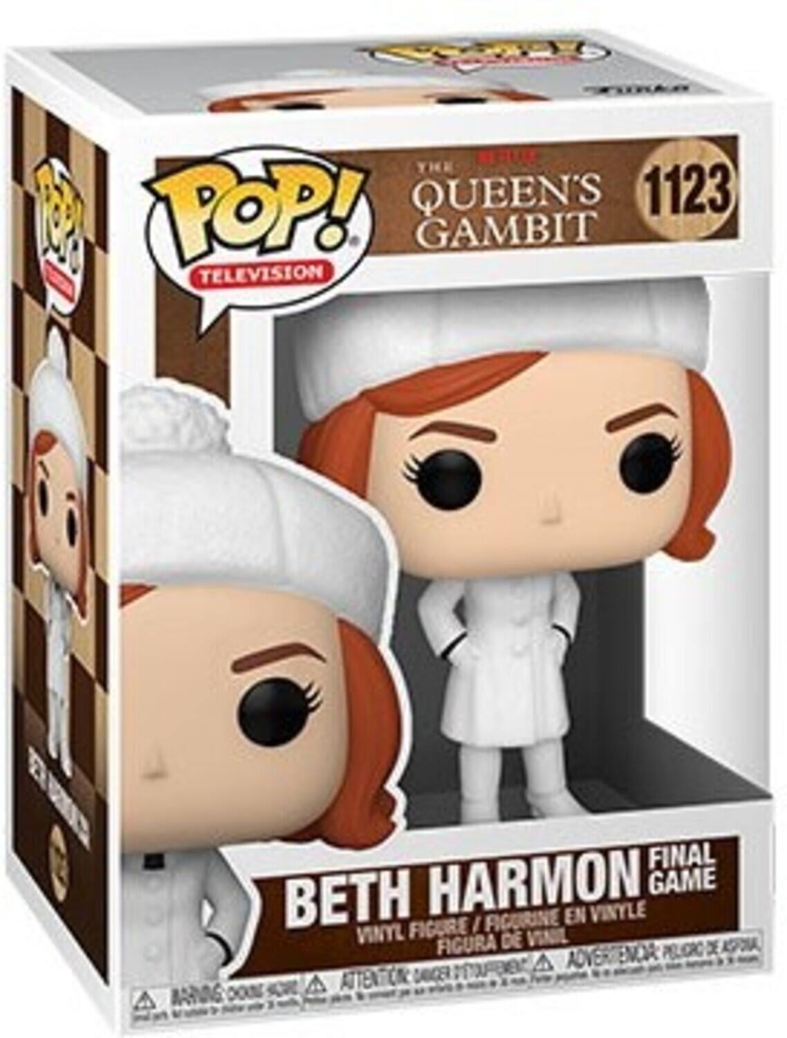 A THE POP! QUEEN'S 1123 GAMBIT TELEVISION FINAL GAME BETH HARMON FIGURE / FIGURINE EN VINYLE / FIGURA DE VINIL