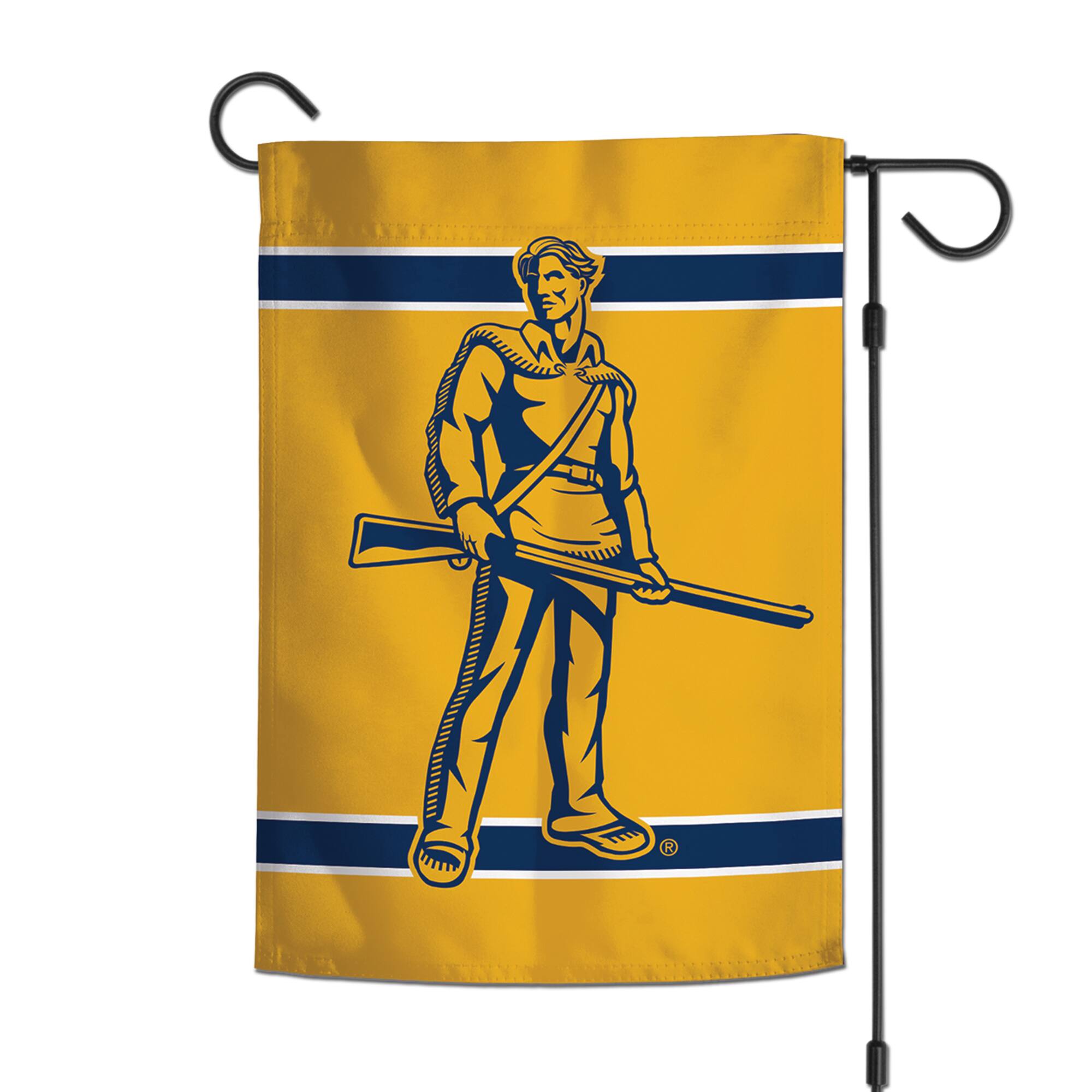 Alt View 1. WinCraft - West Virginia Mountaineers 12" x 18" Double-Sided Garden Flag - Multicolor.
