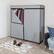 Alt View 13. Honey-Can-Do - 60In Wide Double Door Portable Wardrobe Closet - Gray.