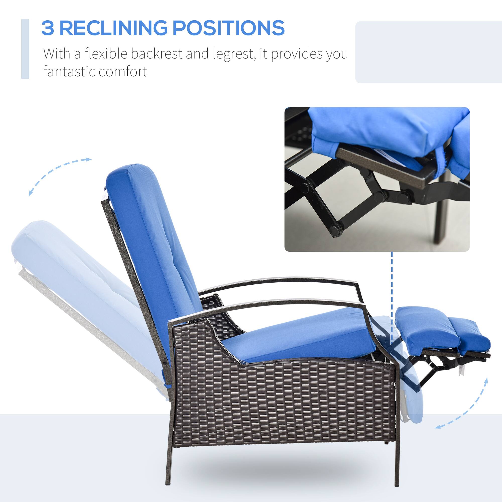 3 RECLINING POSITIONS  
With a flexible backrest and legrest, it provides you fantastic comfort