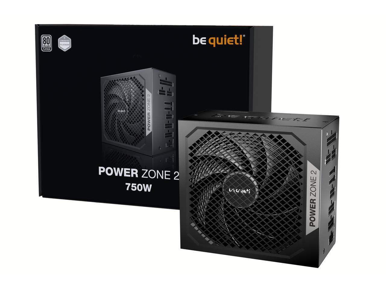 be quiet!  
POWER ZONE 2  
750W  

80 PLUS PLATINUM  
CERTIFIED