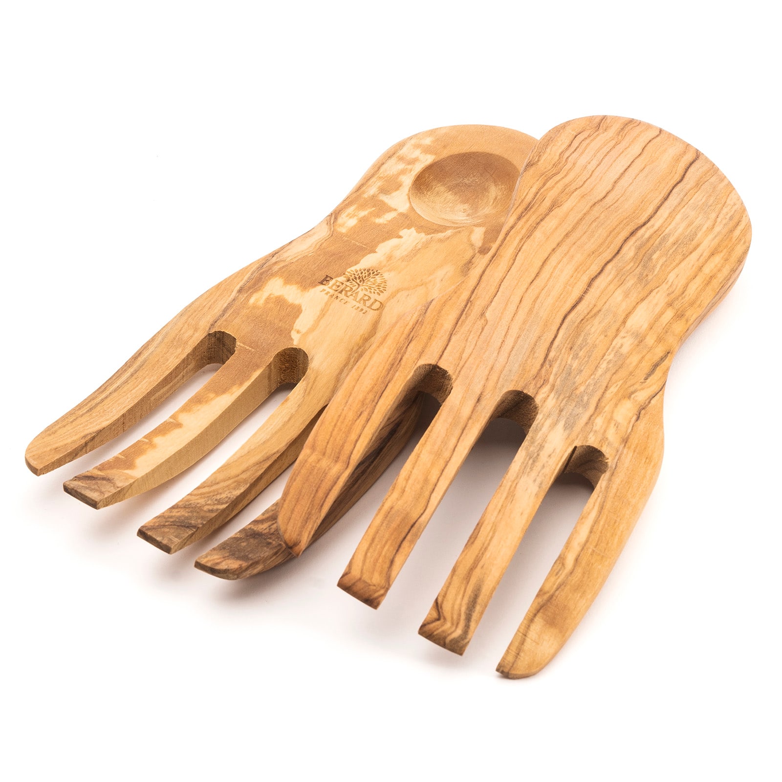 Berard - Olive Wood Salad Serving Hands, 2 Piece Set - Brown price history on PriceWatchPro