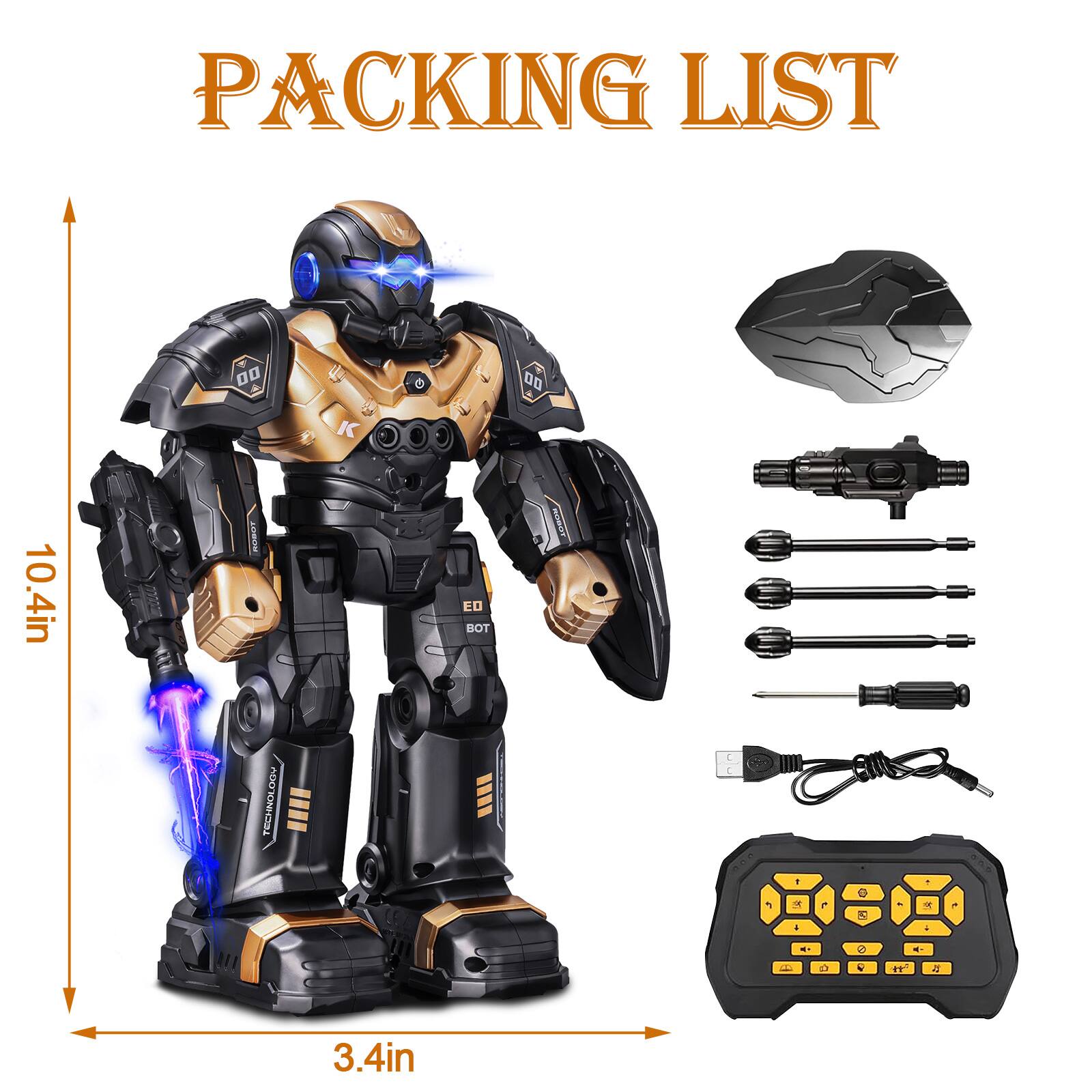 Packing List

- 10.4in
- 3.4in