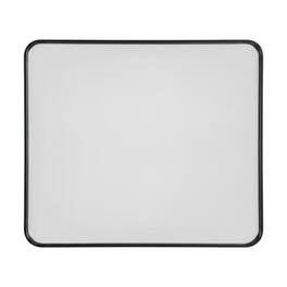 Elegant Decor - Contour Metal Rectangle Mirror 30x40 - Black