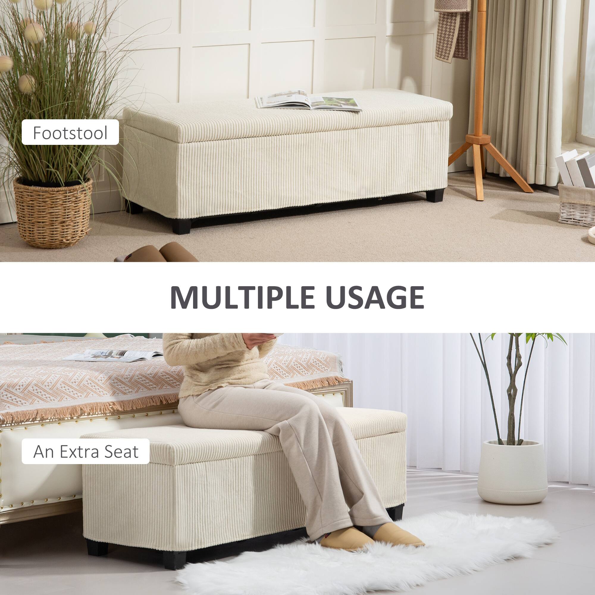 MULTIPLE USAGE
Footstool
An Extra Seat