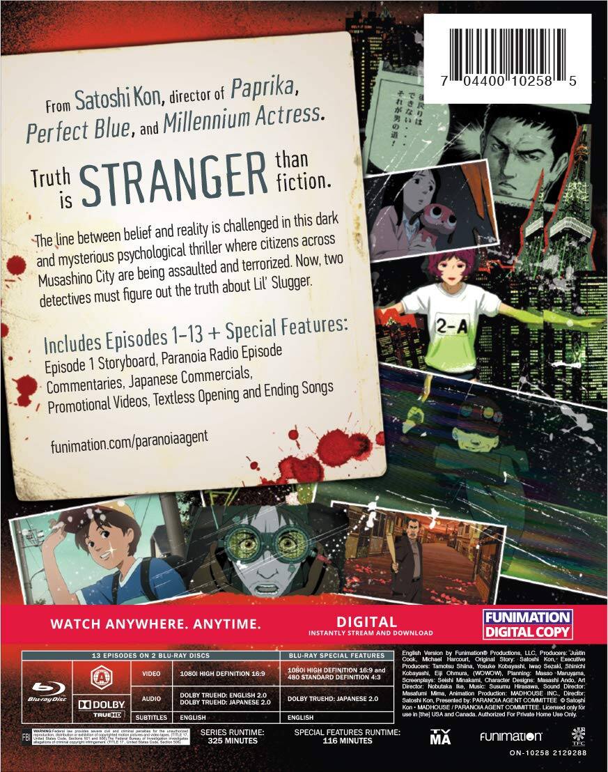 Alt View 1. Steelbook Paranoia Agent: The Complete Series (Blu-ray).