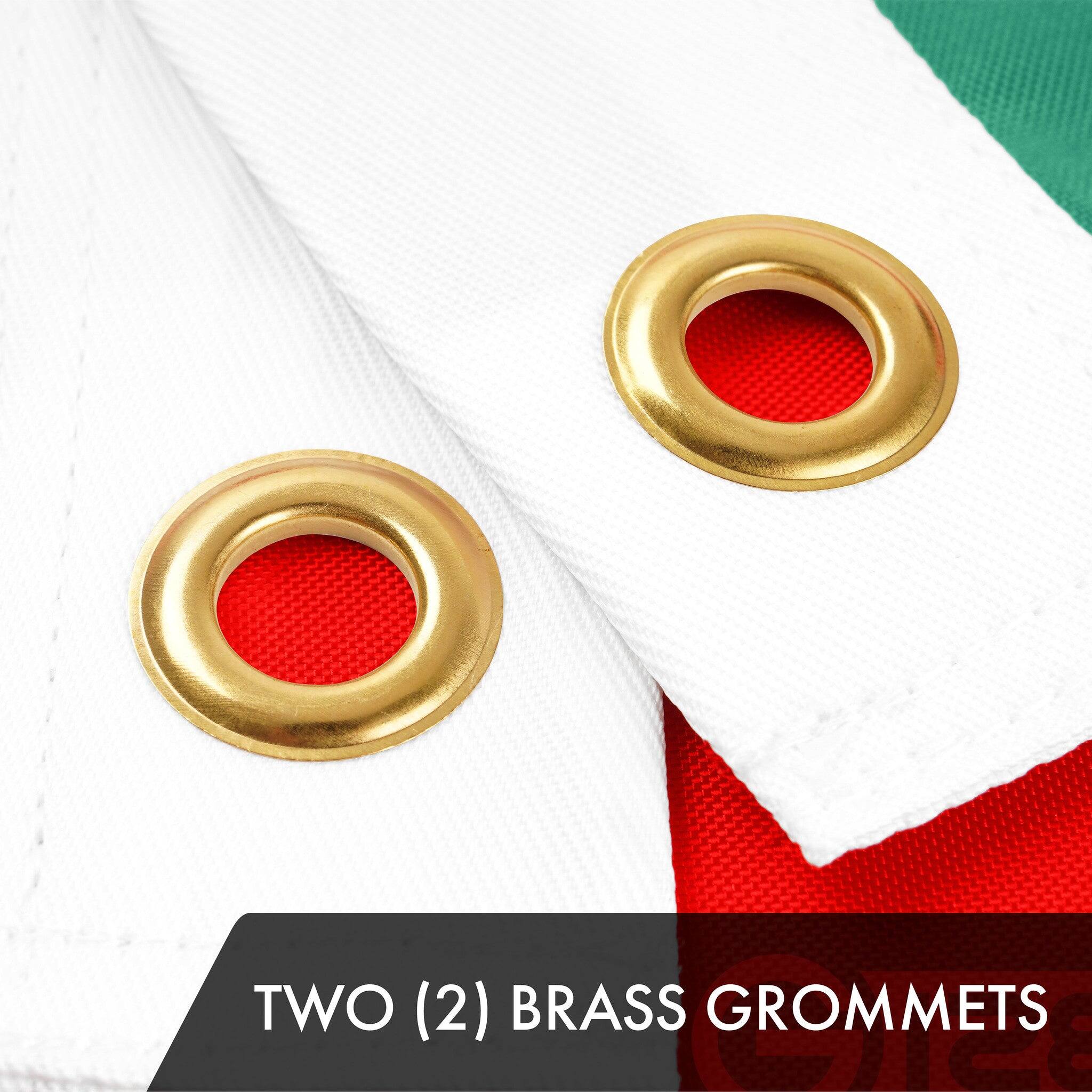 TWO (2) BRASS GROMMETS