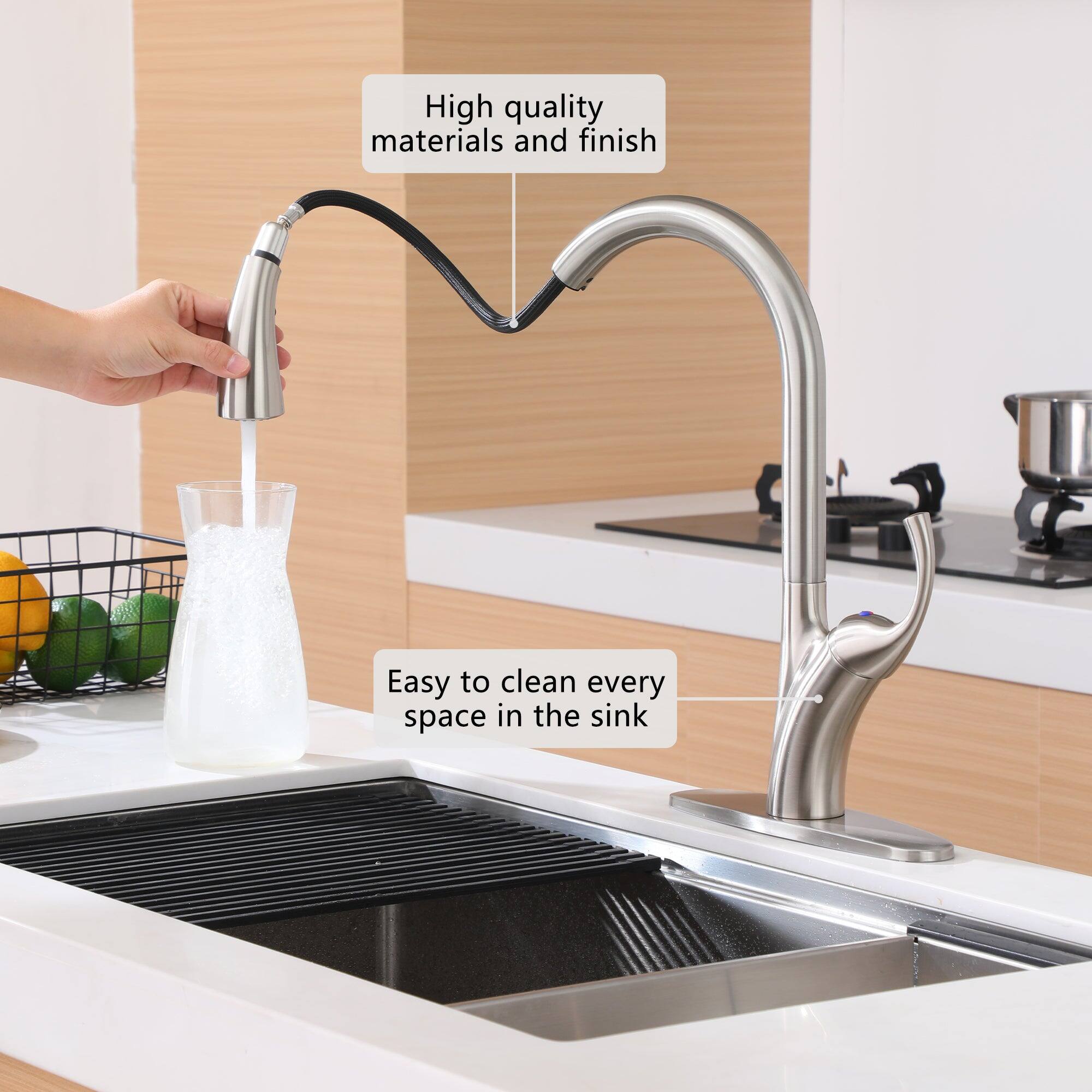High quality materials and finish

Easy to clean every space in the sink