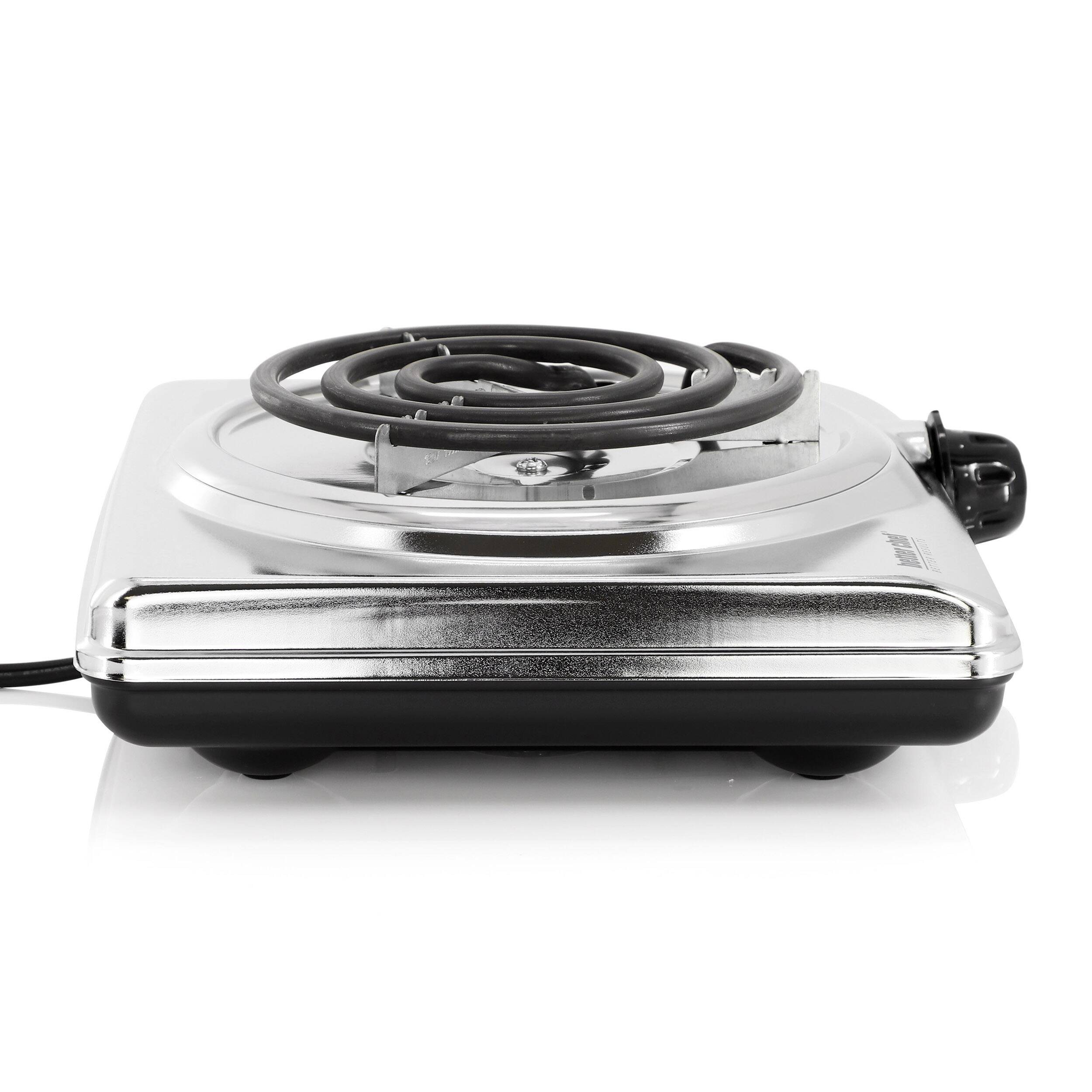 Alt View 2. Better Chef - Better Chef 1000 Watt Single Element Electric Countertop Range in Silver - Silver.