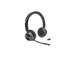 HP - Poly Savi 7300 Office 7320 Headset - Microsoft Teams - Wireless DECT 6.0 - Noise Cancelling Microphone - Black