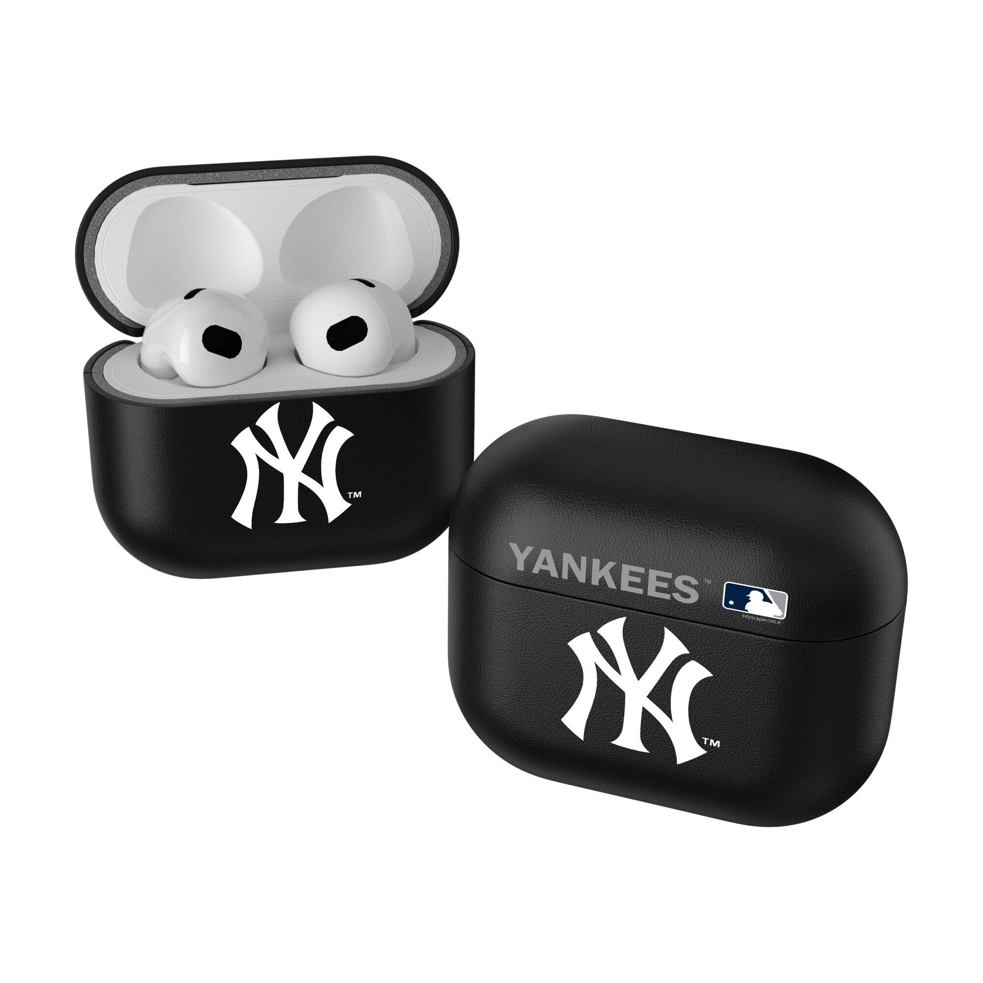 Front. Keyscaper - New York Yankees New York Yankees Insignia 2nd Gen AirPods Pro Case Cover - No Size - Black.