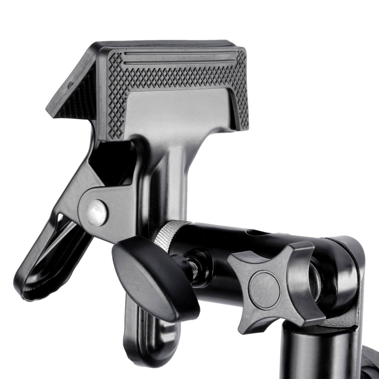 Alt View 1. Neewer - 2-Pack Heavy Duty Metal Clamp Holder for Reflector, 5/8" Light Stand Attachment.