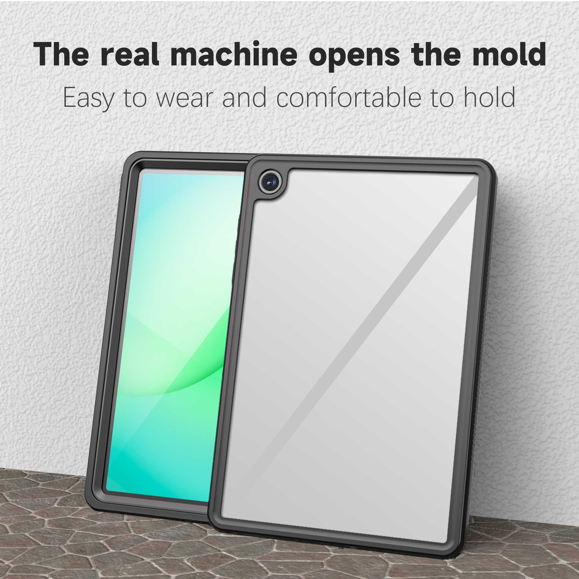The real machine opens the mold  
Easy to wear and comfortable to hold