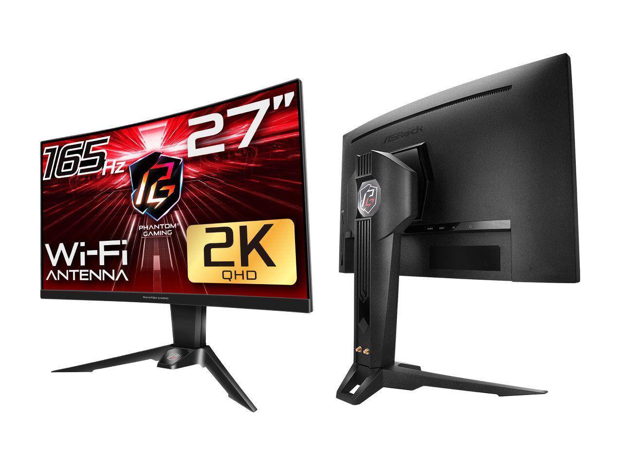 165 Hz  
27"  
PHANTOM GAMING  
Wi-Fi ANTENNA  
2K QHD  
ASRock