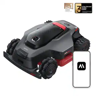 MOVA - LiDAX Ultra 3000 AWD Robotic Lawn Mower, 0.75 Acre,3D LiDAR, Dual Mapping and Visional Navigation - Black