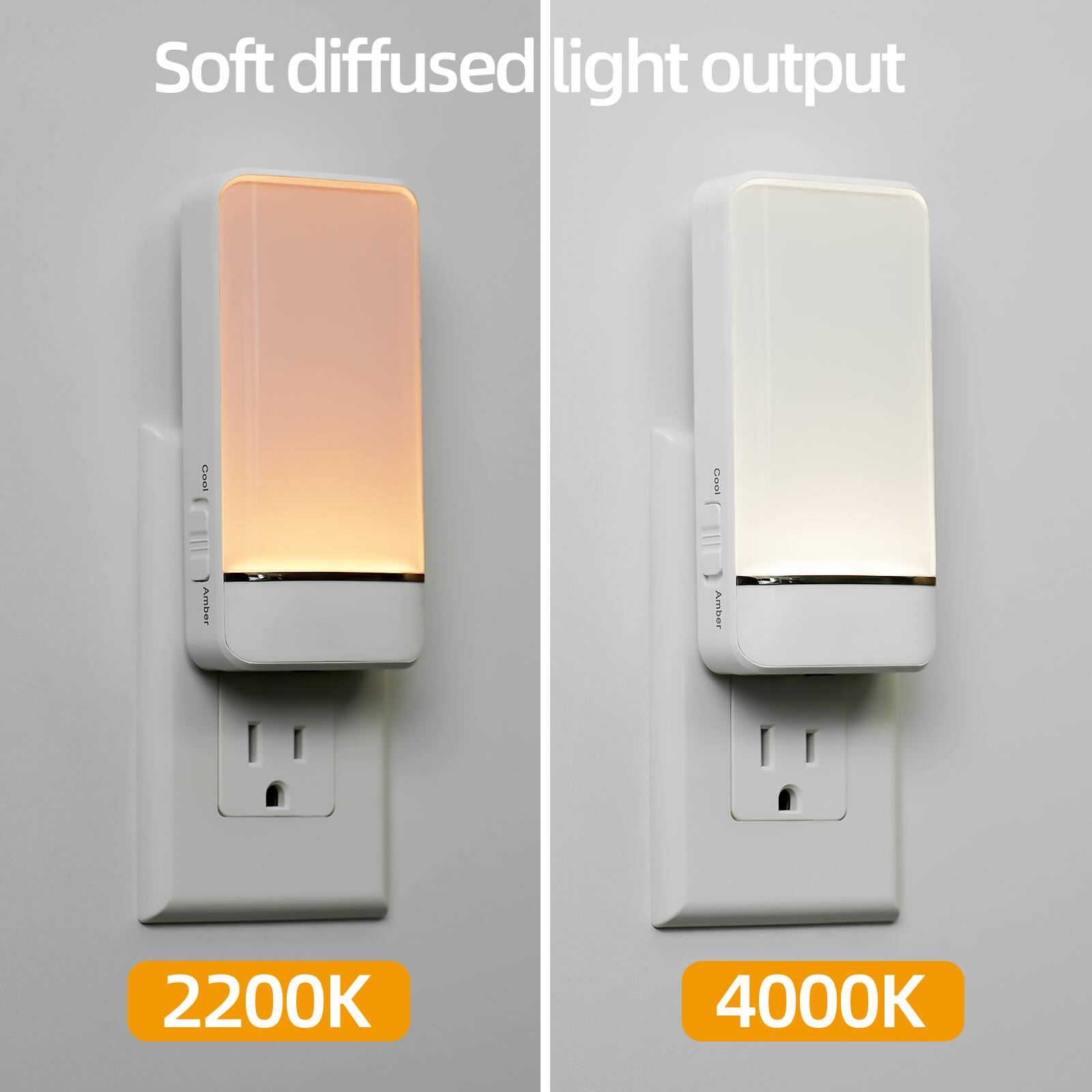 Soft diffused light output  
HPC Cool Amber  
Amber 2200K 4000K