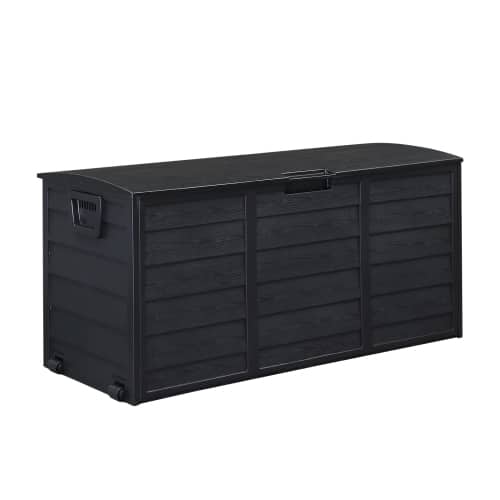 Winado - 75 GAL UV Resistant Resin Deck In/Outdoor Storage Box for Patio Cushion Tools - Black