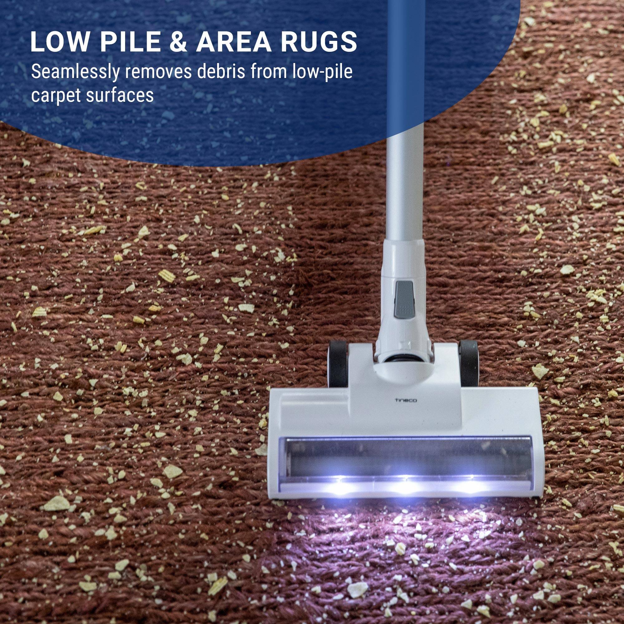 LOW PILE & AREA RUGS
Seamlessly removes debris from low-pile carpet surfaces.
