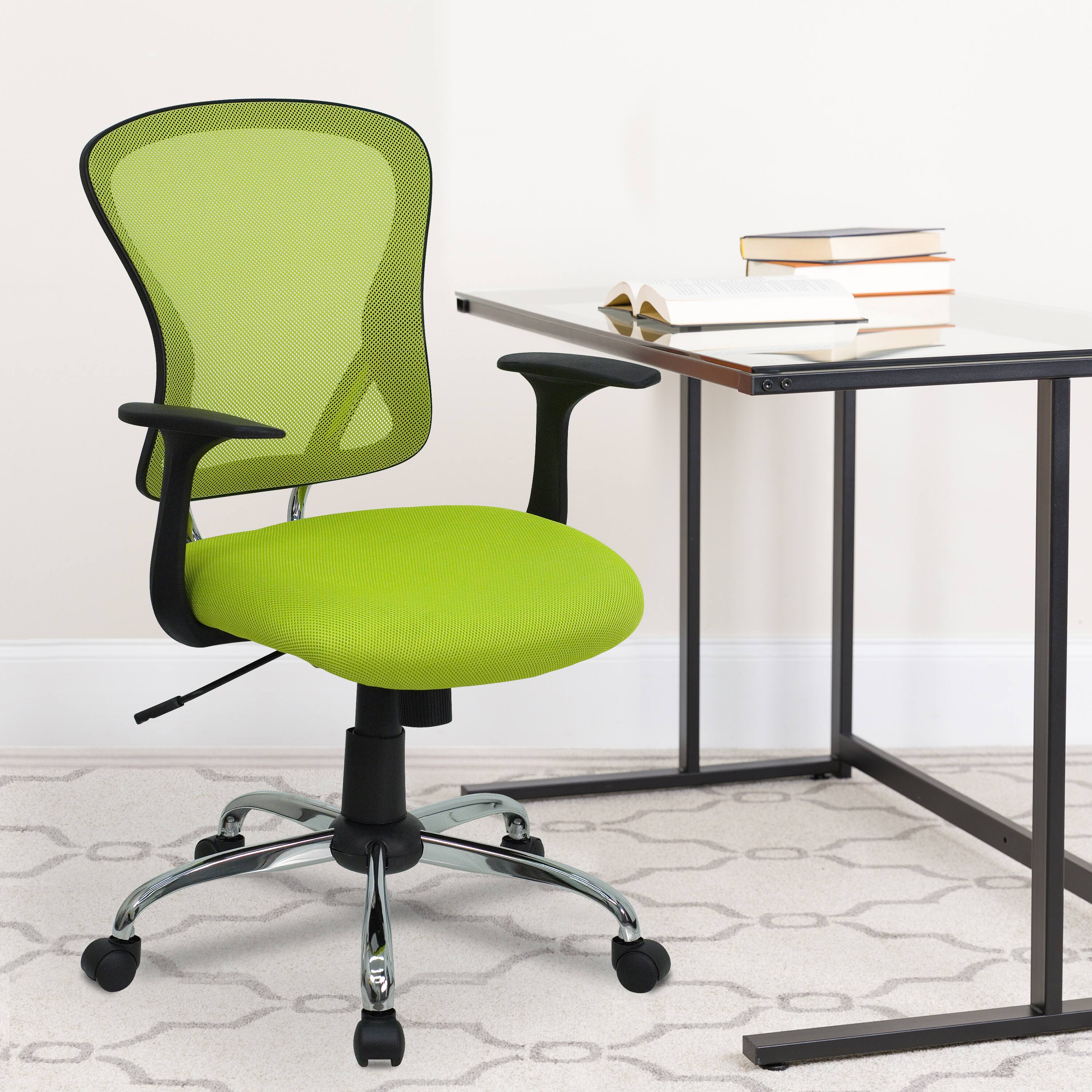 Alt View 12. Alamont Home - Alfred Contemporary Mesh Swivel Office Chair - Green.