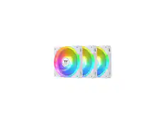 Front. Thermaltake - Thermaltake SWAFAN EX 14 ARGB Fan, 3-Pack, 500-2000 RPM, Magnetic, Reversible, RGB Sync - White.