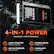AEL/AA/ASI U USE USB 1n : Kg/cm2 K PSI BAR W a7 NI OUT 1 On WOLFBOX Always OE WO Drive 160PSI e MODDA 4-IN-1 POWER Jump Starter with Air Compressor BOOST JUMP STARTER (16000mAh | 3000Amp) 4 POWER BANK (88.8Wh/PD65W) INFLATE AIR COMPRESSOR (160PSI | 45L/MIN) FLASHLIGHT (400 LUMENS)