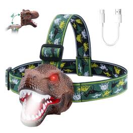 Kitcheniva - Portable Dinosaur Headlamp For Camping Hiking And Emergency Lighting - Multicolor