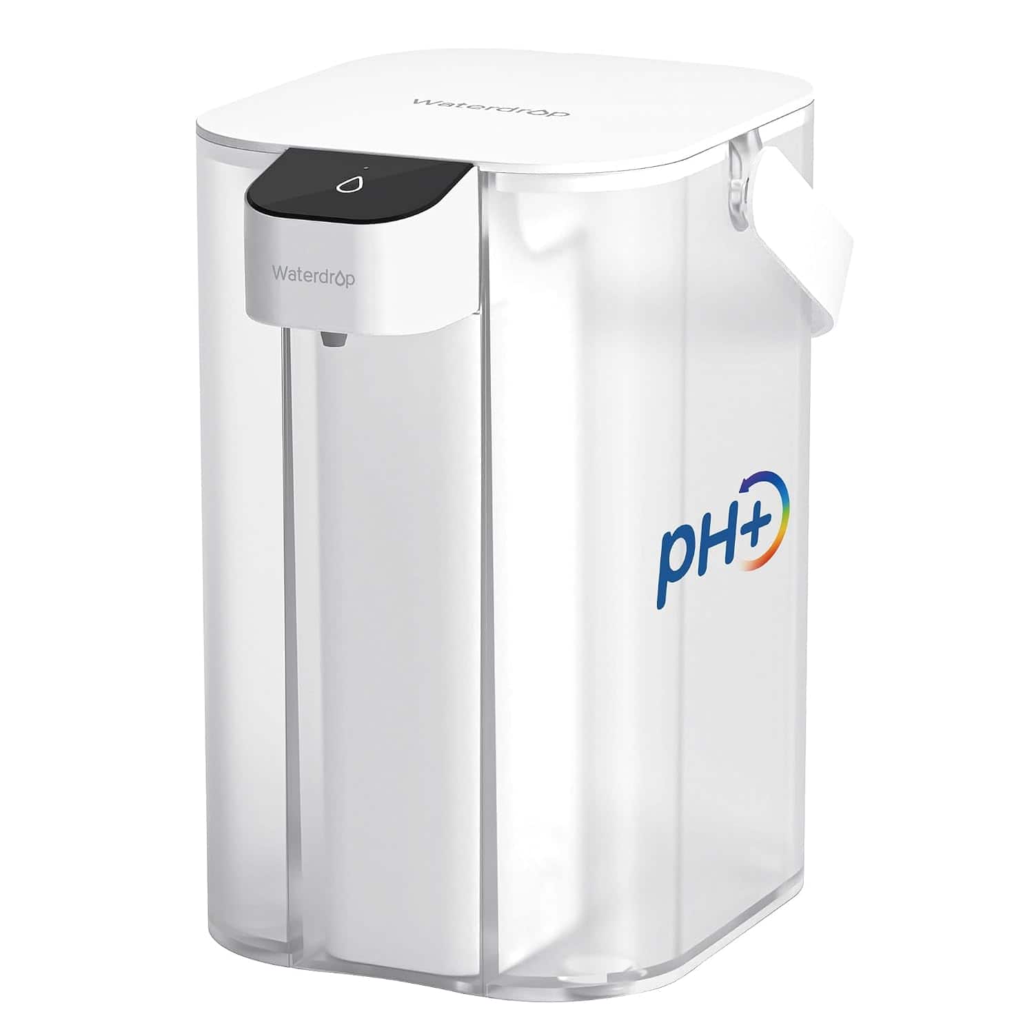Waterdrop - ED01AW Alkaline Electric Water Filter Pitcher, 15-Cup, Instant 200-Gallon Countertop Purifier - White