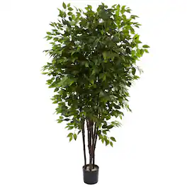BreeBe - 6.5' Deluxe Ficus Tree w/2520 Lvs - Green