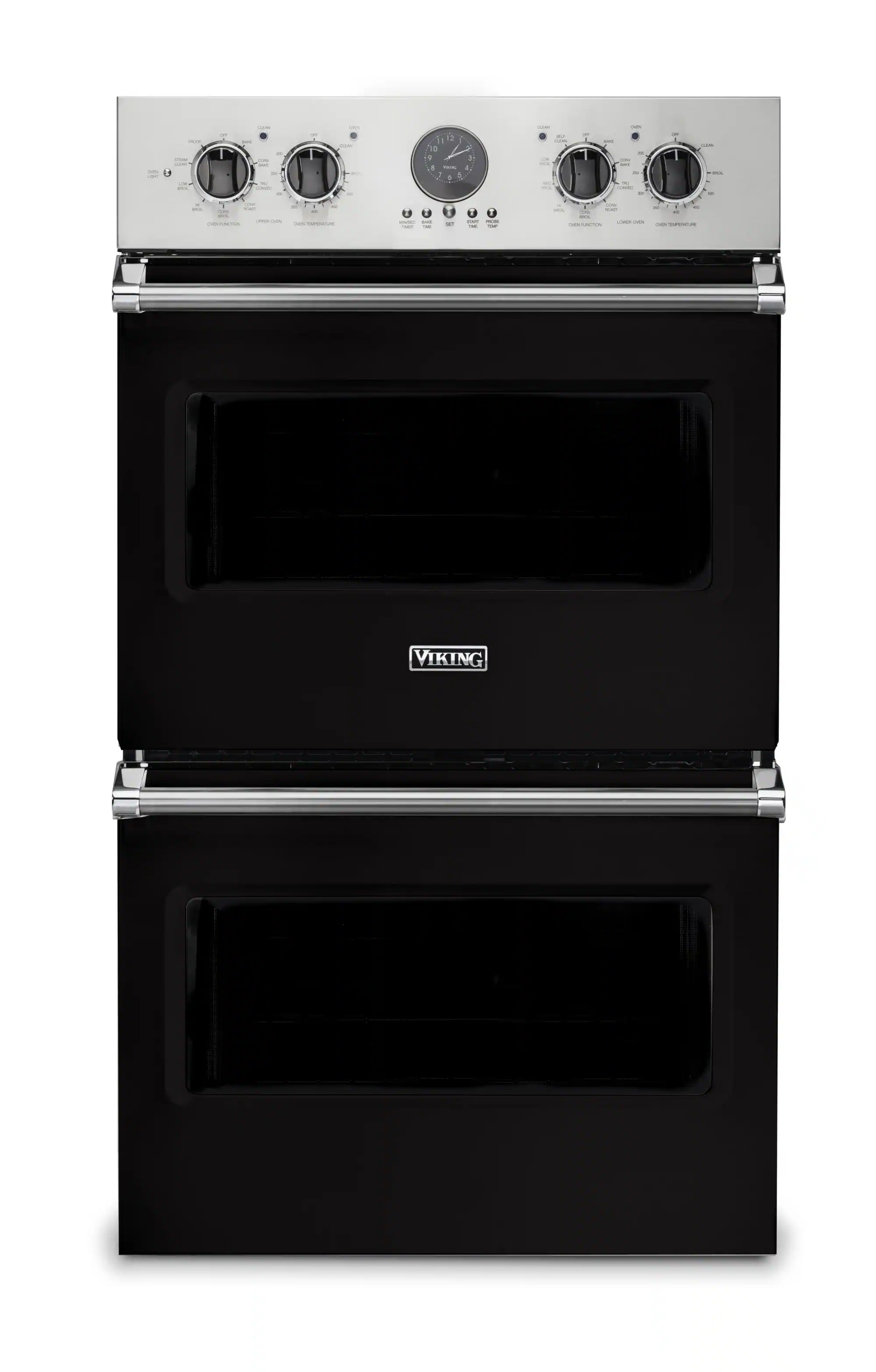 30" Viking Professional 5 Series Built-In Double Electric Convection Wall Oven - Onyx