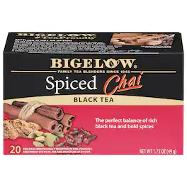 Bigelow - Spiced Chai Black Tea - Case of 6 - 20 Bags