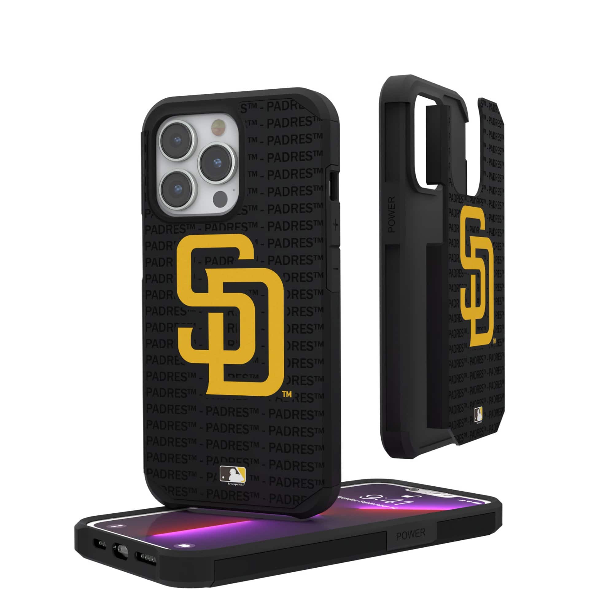 Keyscaper - MLB - San Diego Padres iPhone Text Backdrop Rugged Case - 12 mini/13 mini - Multicolor price history on PriceWatchPro