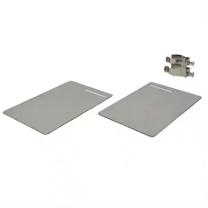 Front. Microvisor - MVSB Side Panel with Adapter - Stainless Steel - Stainless Steel.