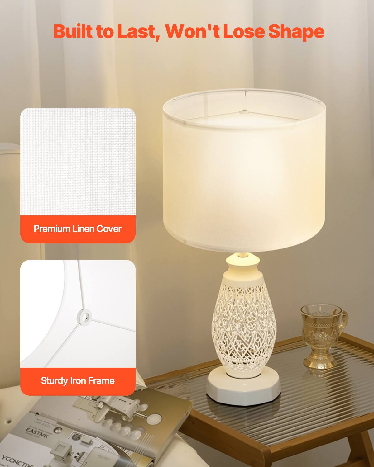 Built to Last, Won't Lose Shape

Premium Linen Cover

Sturdy Iron Frame

UR00124 EASTNK - sal YCCNCTI - C